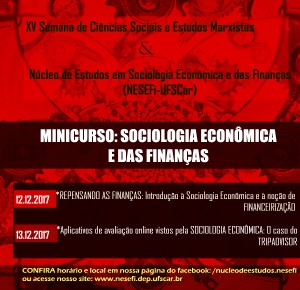 Minicurso "Sociologia Econômica e das Finanças" 